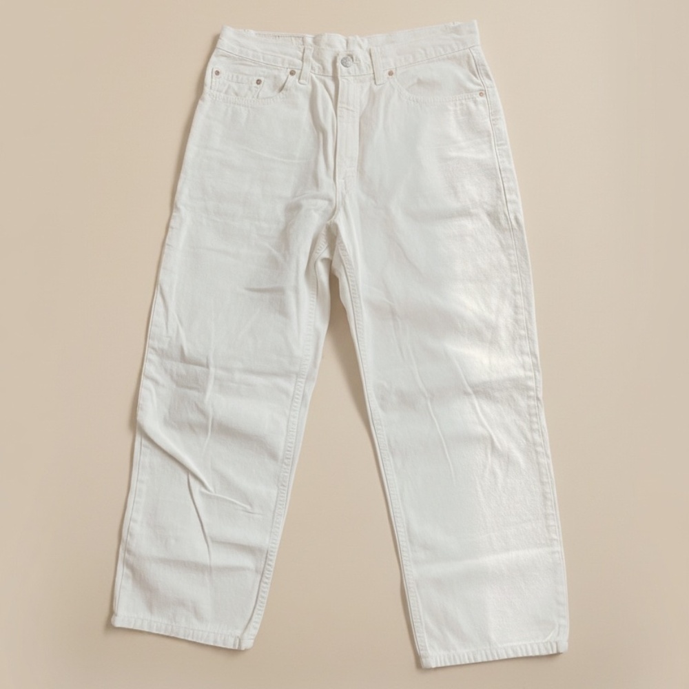 Vintage Levi's 550 Cream Denim 34 x 30
